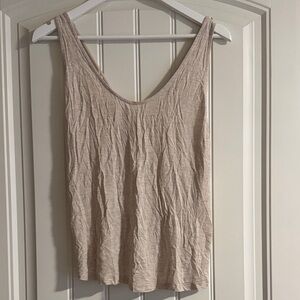 Chic Beige Sleeveless Tank Top